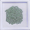 1.30 mm 80 pcs Round Machine Cut Blue Green Sapphire Natural {Flawless-VVS}