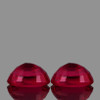 9x7 mm 2 pcs Oval AAA Fire Red Mozambique Ruby Natural