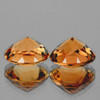 6.80 mm 2 pcs Round Top Champagne Imperial Topaz Natural {Flawless-VVS1}