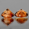 7.20 mm 2 pcs {3.15 cts} Round AAA Champagne Imperial Topaz Natural {Flawless-VVS1}