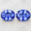 5.5x4.5 mm 2 pcs Oval AAA Fire Natural Top Ceylon Blue Sapphire {Flawless-VVS1}--AAA Grade