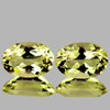 7x5 mm 2 pcs {1.40 cts} Oval Best AAA Fire Yellow Beryl 'Heliodor' Natural {Flawless-VVS1}