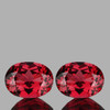 8x6 mm 2 pcs {2.95 cts} Oval AAA Fire AAA Padparadscha Pink Rhodolite Garnet Natural (Umbalite) {Flawless-VVS1}