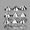 1.30 mm 9 pcs Round Diamond Cut Color D-F White Diamond Natural {Slightly Inclusion}