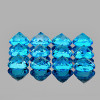 4.00 mm 12 pcs Round Best Sparkling Swiss Blue Topaz Natural {Flawless-VVS1}