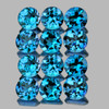 4.00 mm 12 pcs Round Best Sparkling Swiss Blue Topaz Natural {Flawless-VVS1}