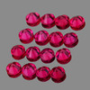 2.30 mm 16 pcs Round Diamond Cut AAA Pigeon Blood Red Mogok Ruby Natural {Flawless-VVS}--AAA Grade