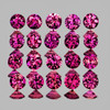 1.80 mm 35 pcs Round Brilliant Cut Intense AAA Violet Red Mozambique Ruby Natural (Unheated) {Flawless-VVS}--AAA Grade