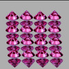 2.30 mm 16 pcs Round Brilliant Cut Intense AAA Violet Red Mozambique Ruby Natural (Unheated) {Flawless-VVS}--AAA Grade