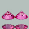 3.50 mm 2 pcs Round Brilliant Cut AAA Pink Sapphire Natural {Flawless-VVS1} --Unheated AAA Grade