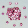 2.20 mm 16 pcs Round Brilliant Cut AAA Padparadscha Pink Sapphire Natural {Flawless-VVS1} --Unheated AAA Grade