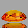 7x5 mm {1.03 cts}  Oval AAA Vivid Orange Yellow Sapphire Natural {Flawless-VVS}--AAA Grade