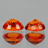 5x4 mm 2pcs Oval Best AAA Fire Natural Orange Sapphire {Flawless-VVS}--AAA Grade