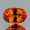 6x4 mm Oval { 0.63 cts } Best AAA Fire AAA Orange Sapphire Natural {Flawless-VVS}