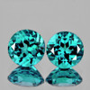 5.50 mm 2 pcs  Round Brilliant Cut Best AAA Fire Intense Paraiba Green Blue Apatite Natural {Flawless-VVS}--AAA Grade