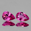 5x3 mm 2pcs Pear AAA Fire Intense AAA Pink Sapphire Natural {Flawless-VVS}--AAA Grade