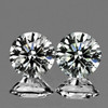 2.10 mm 2 pcs Round Color D-F  White Diamond Natural {VVS} AAA Grade