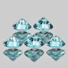 4.50 mm 5 pcs Round Brilliant Cut Extreme Brilliancy Natural Blue Zircon {Flawless-VVS}