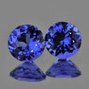 4.20 mm 2 pcs Round AAA Fire Intense Purple Blue Tanzanite Natural {Flawless-VVS1}--AAA Grade