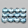 3.00 mm 12 pcs Round AAA Fire Sky Blue Aquamarine Natural  {Flawless-VVS}