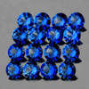 2.00 mm 20 pcs Round Brilliant Cut AAA Fire Natural Royal Blue Sapphire {Flawless-VVS}--AAA Grade