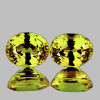 5x4 mm 2 pcs Oval AAA Fire AAA Canary Yellow Sapphire Natural (Flawless-VVS}