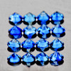 2.00 mm 30 pcs Round Machine Brilliant Cut AAA Ceylon Blue Sapphire Natural {Flawless-VVS}