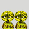 6x5 mm 2pcs Oval AAA Fire AAA Canary Yellow Sapphire Natural {Flawless-VVS}--AAA Grade