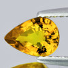 8x6 mm { 1.47 cts} Pear AAA Fire Golden Yellow Sapphire Natural {Flawless-VVS}--Free Certificate