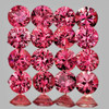 2.00 mm 25 pcs Round Brilliant Cut AAA Fire Pink Red Mozambique Ruby Natural (Unheated) (Flawless-VVS}--AAA Grade