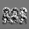 1.50 mm 6 pieces Round Extreme Brilliancy Natural White Diamond Color D-F { VS Clarity }