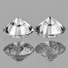 3.20 mm 2 pcs Round Color F-G Extreme Brilliancy Natural White Diamond--AAA Grade