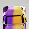 13 mm {12.27 cts} Octagon Bi-Color 50/50 Split Yellow Purple Natural Bolivia Ametrine {Flawless-VVS1}