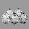 7.00 mm 5 pcs Round Brilliant Cut Best AAA White Topaz Natural {Flawless-VVS1}