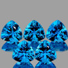 6.00 mm 5 pcs Trillion AAA Superb Luster Natural Top Swiss Blue Topaz [Flawless-VVS]