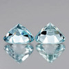 6.00 mm 2 pcs Round Brilliant Cut AAA Fire Natural Sky Blue Aquamarine {Flawless-VVS}