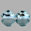 10x8 mm 2pcs Oval Brilliant Cut Extreme Brilliancy Natural Top Blue Aquamarine {Flawless-VVS}--AAA Grade