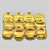 5.00 mm 12 pcs Square AAA Fire Golden Yellow Citrine Natural {Flawless-VVS}