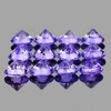 2.50 mm 12 pcs Round Brilliant Cut Best AAA Fire Violet Blue Sapphire Natural (Unheated) {Flawless-VVS}--AAA Grade