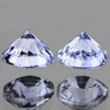 3.80 mm 2 pcs Round Brilliant Machine Cut Extreme Brilliancy Natural Pastle Blue Sapphire {Flawless-VVS}