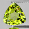 11.00 mm {4.26 cts} Trillion Brilliant Cut AAA Fire Green Gold Lemon Quartz Natural {Flawless-VVS1}