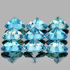 3.00 mm 9 pcs Round Brilliant Cut Best AAA Fire Top Blue Zircon Natural {Flawless-VVS1}