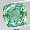 7.50 mm {1.93 cts} Cushion AAA Fire Vivid Green Tourmaline Natural {VVS}--AAA Grade