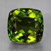 8.00mm {2.20 cts } Cushion AAA Fire Forest Green Tourmaline Natural {Flawless-VVS}