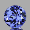 5.70 mm {0.70 cts} Round Brilliant Cut Best AAA Fire Top Purple Blue Tanzanite Natural {VVS}