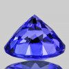 5.50 mm {0.87 cts} Round Brilliant Cut Extreme Brilliancy Intense AAA Purple Blue Tanzanite Natural {Flawless-VVS1}--AAA Grade