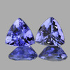 5.00 mm 2 pcs Trilliant AAA Fire Top Purple Blue Tanzanite Natural {Flawless-VVS}