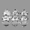 6.00 mm 6 pcs Round Brilliant Cut Best AAA White Topaz Natural {Flawless-VVS1}