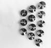 1.60 mm 12 pcs Round Diamond Cut Natural Black Diamond