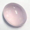 62.56 cts Oval Cabochon 30x25 mm Natural Pink Rose Quartz {Flawless-VVS}